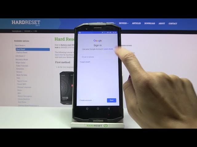 Video thumbnail for How to Add / Remove Google Account on Doogee S70 – Manage Google Account