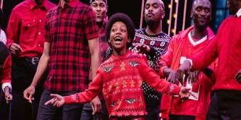 Video thumbnail for Video: MJ Cast Performs 'Santa Claus Is Coming To Town'