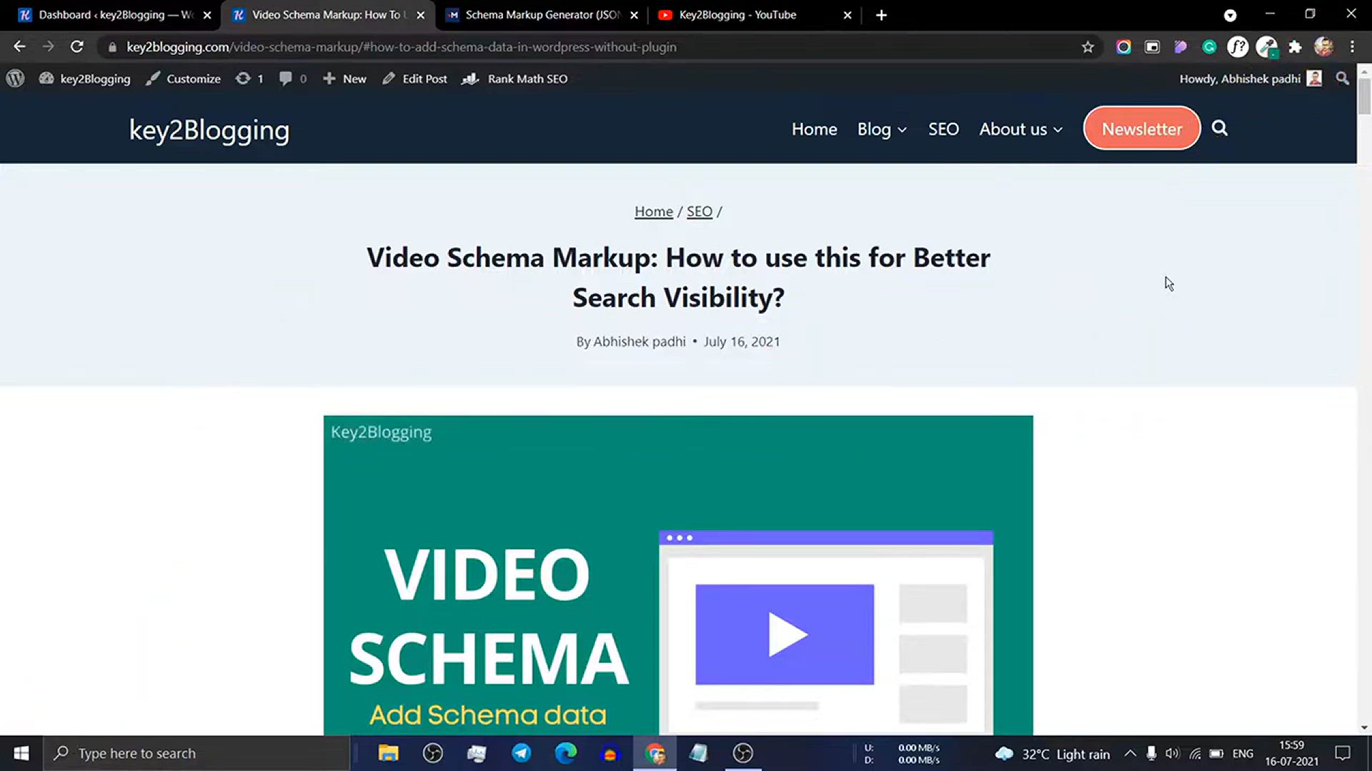 'Video thumbnail for How To Add Schema Markup in WordPress Without Plugin_'