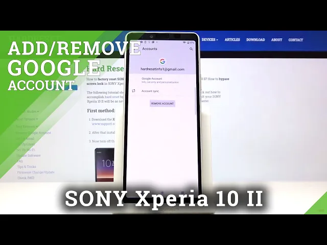 Video thumbnail for How to Add/Remove Google Account on SONY Xperia 10 II – Erase Google User Data