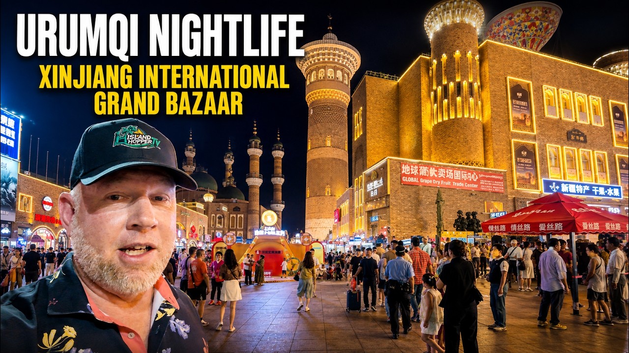Video thumbnail for Urumqi China Nightlife | Xinjiang International Grand Bazaar Tour 2026