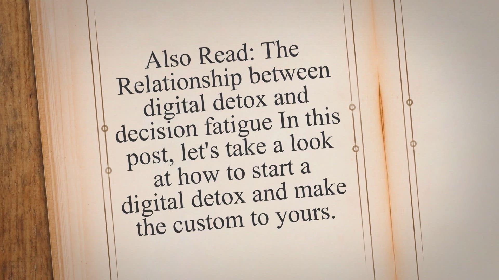 Video thumbnail for A digital detox checklist that all minimalist should follow