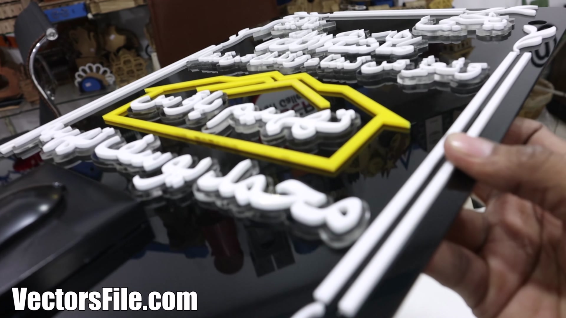 Video thumbnail for How to make Laer Cut Acrylic 3D House Nameplate | Laser Cutting and Assembly Process