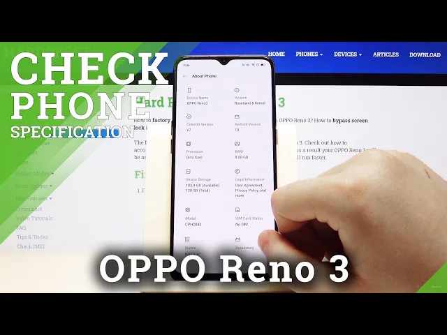 Video thumbnail for How to Check Phone Specification in OPPO Reno 3 – Check Device’s Info