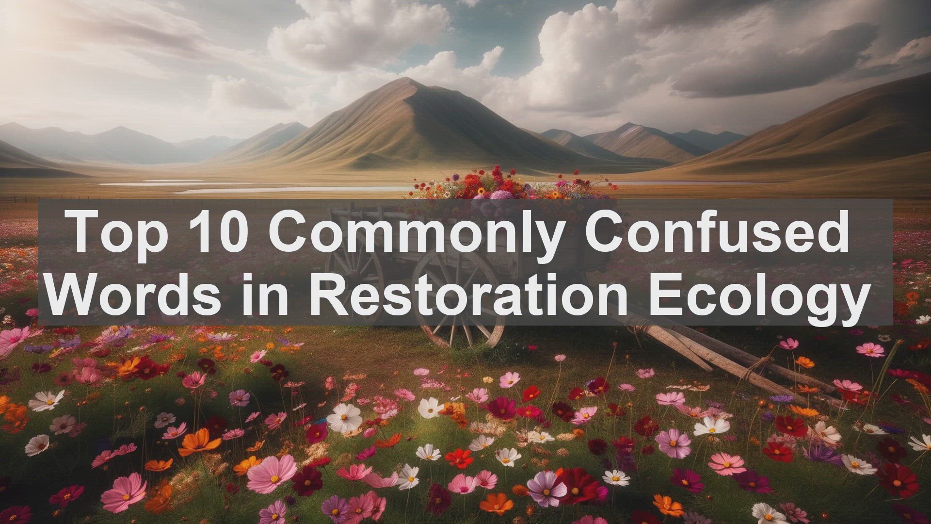'Video thumbnail for Top 10 Commonly Confused Words in Restoration Ecology'
