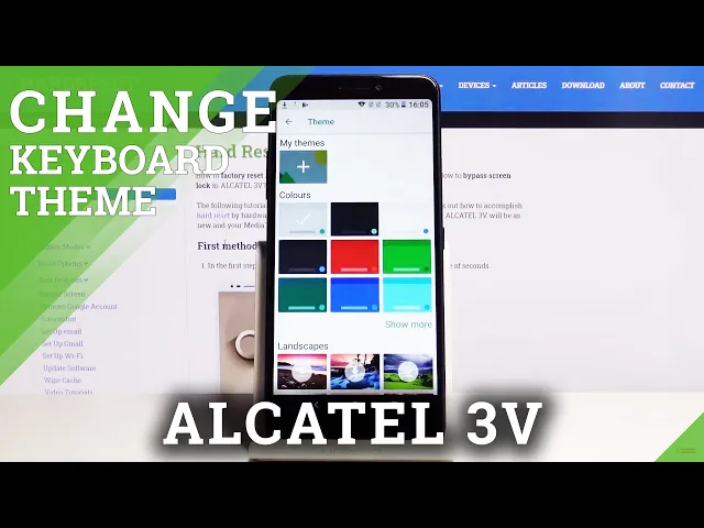 Video thumbnail for How to Change Keyboard Theme in ALCATEL 3V – Personalize Keyboard Look