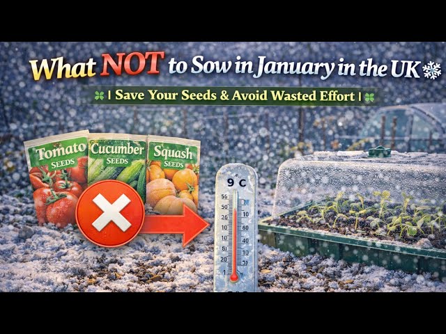 Video thumbnail for 🎥 ✅ 🌿 What NOT to Sow in January in the UK ❄️ | Save Your Seeds & Avoid Wasted Effort