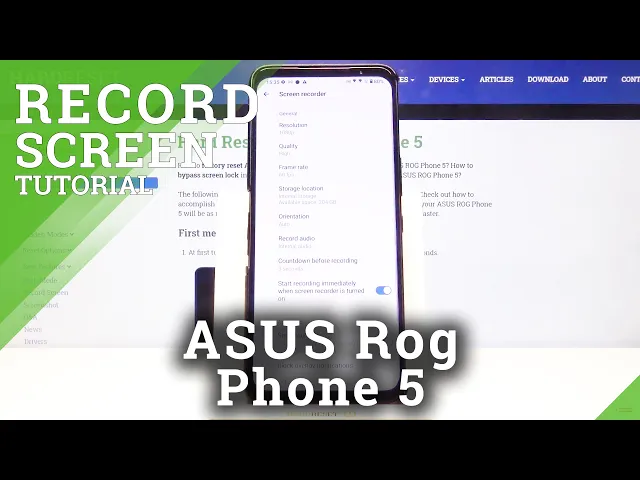 Video thumbnail for How to Change Video Quality in Screen Recorder in ASUS ROG Phone 5 – Screen Recorder