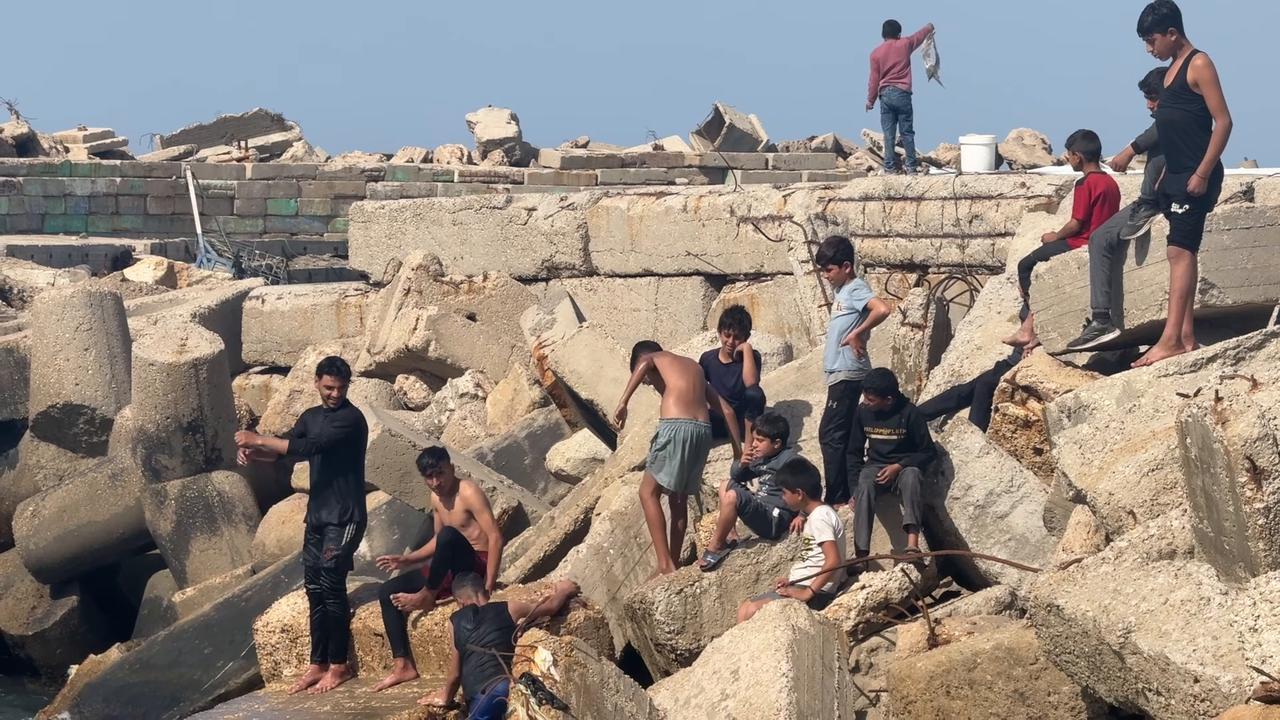 Video thumbnail for Gaza Beach Displaced Palestinians Daily.