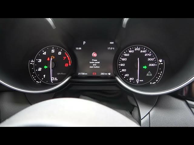 Video thumbnail for How to Turn Hazard Light On or Off in Alfa Romeo Giulia - Enable or Disable Emergency Lights