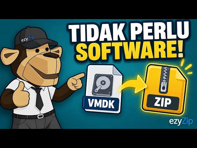 Video thumbnail for 📀 Cara mengonversi VMDK ke ZIP secara online gratis | Tanpa instal perangkat lunak