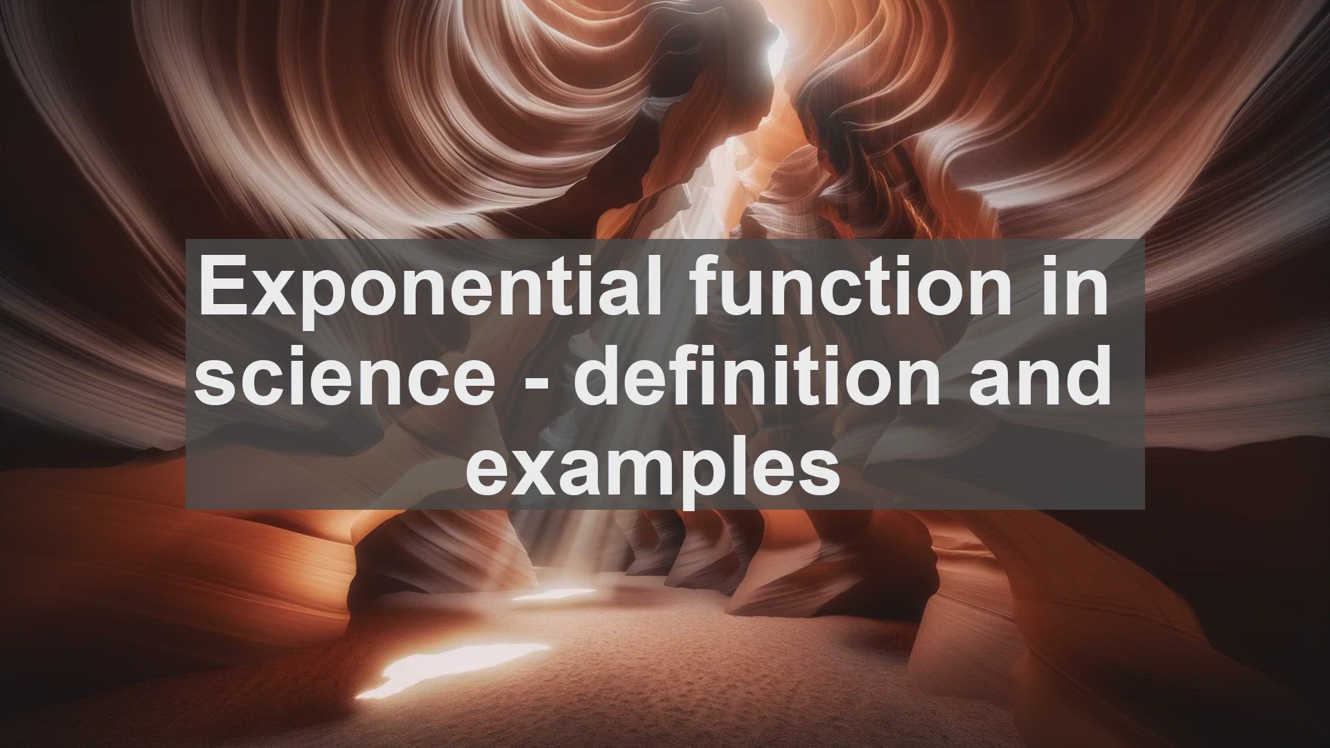'Video thumbnail for Exponential function in science  definition and examples'