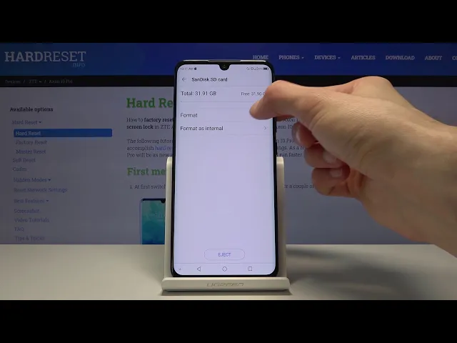 Video thumbnail for How to Format SD Card on ZTE Axon 10 Pro – Erase Memory Card