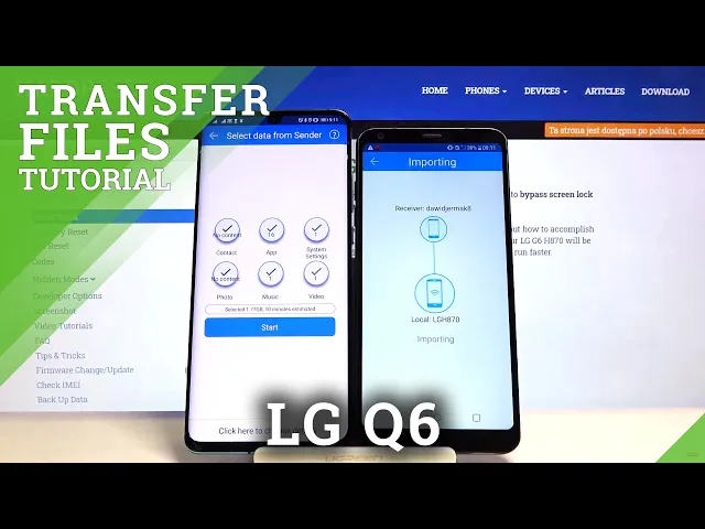 Video thumbnail for Transfer Data from LG G6 to Android Phone