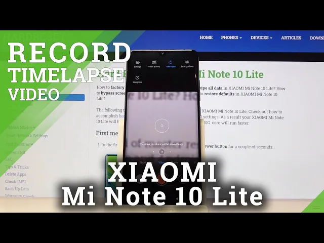 Video thumbnail for How to Record Timelapse Video on XIAOMI Mi Note 10 Lite – Speed Up Video