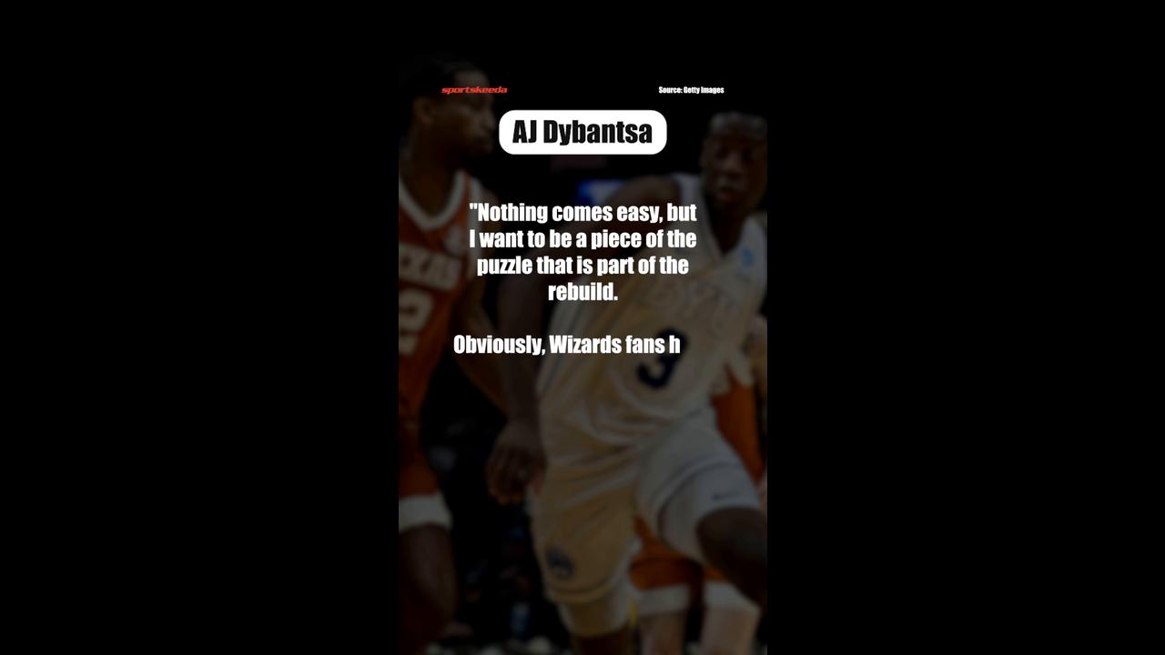 Video thumbnail for No. 1 Pick AJ Dybantsa Reveals Why He Chose No. 4 With Wizards