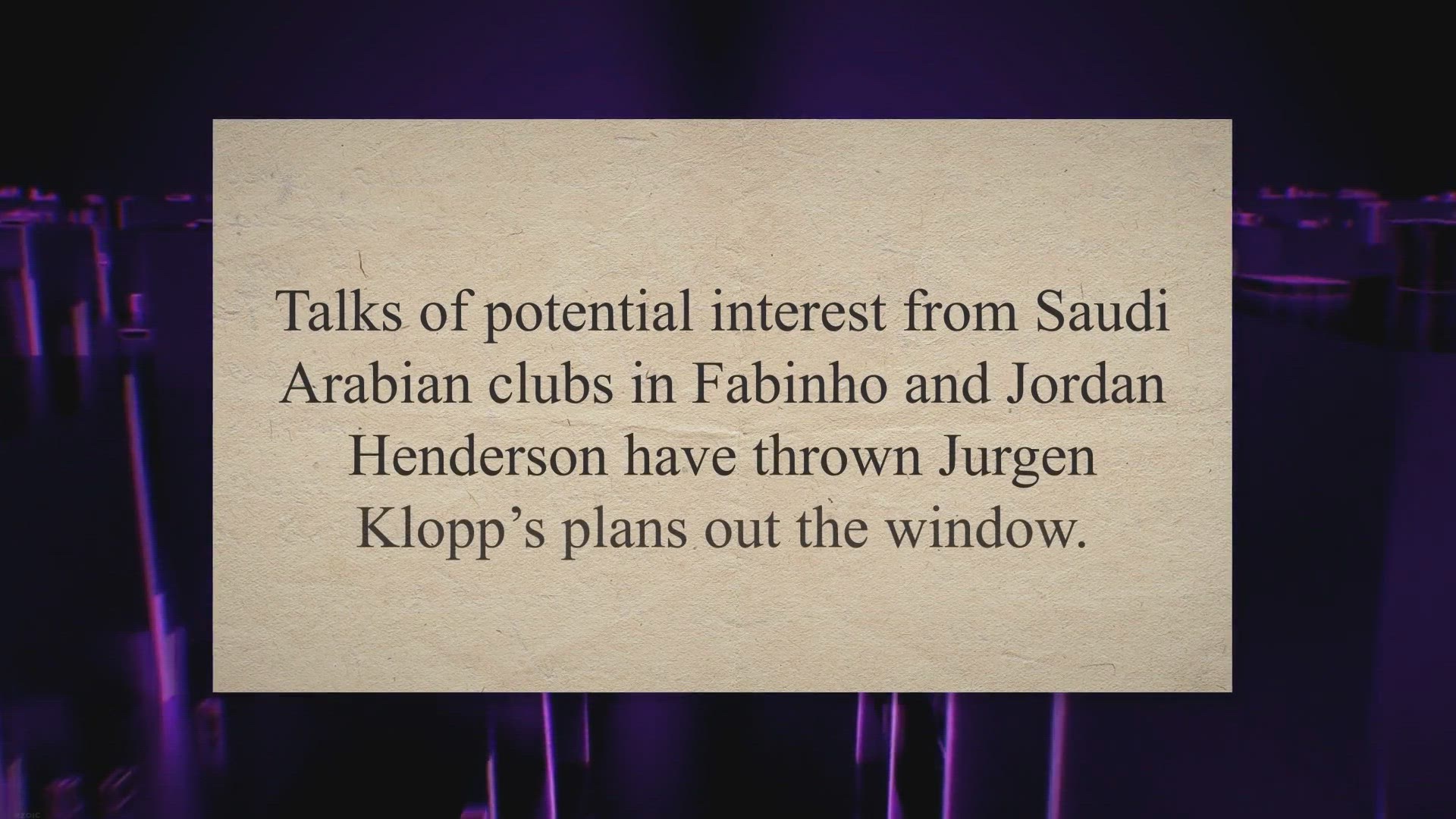 Video thumbnail for Liverpool set to confirm two transfers worth £50m with both ‘medicals imminent’