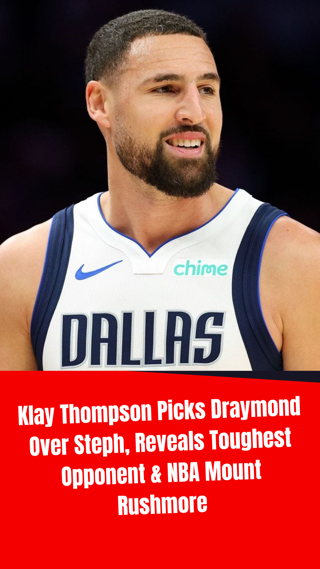 Video thumbnail for Klay Thompson Picks Draymond Over Steph, Reveals Toughest Opponent & NBA Mount Rushmore