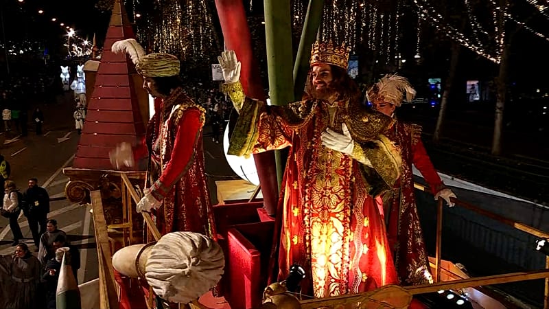 Video thumbnail for Thousands celebrate Madrid's 2026 Three Kings Parade