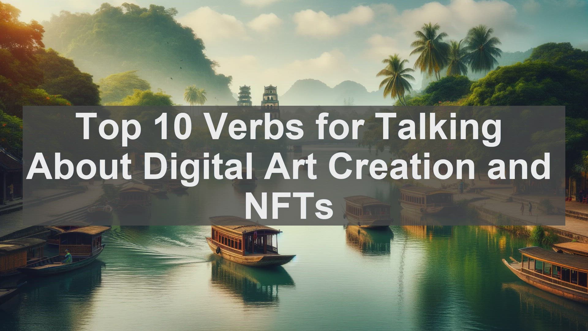 'Video thumbnail for Top 10 Verbs for Talking About Digital Art Creation and NFTs'
