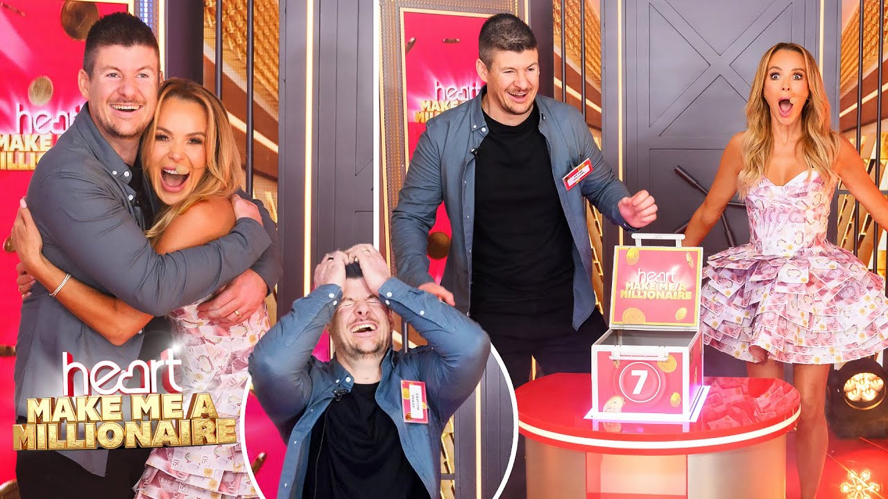 Video thumbnail for Heart's Make Me a Millionaire 2025: Watch the moment Kieran becomes Britain's newest millionaire!