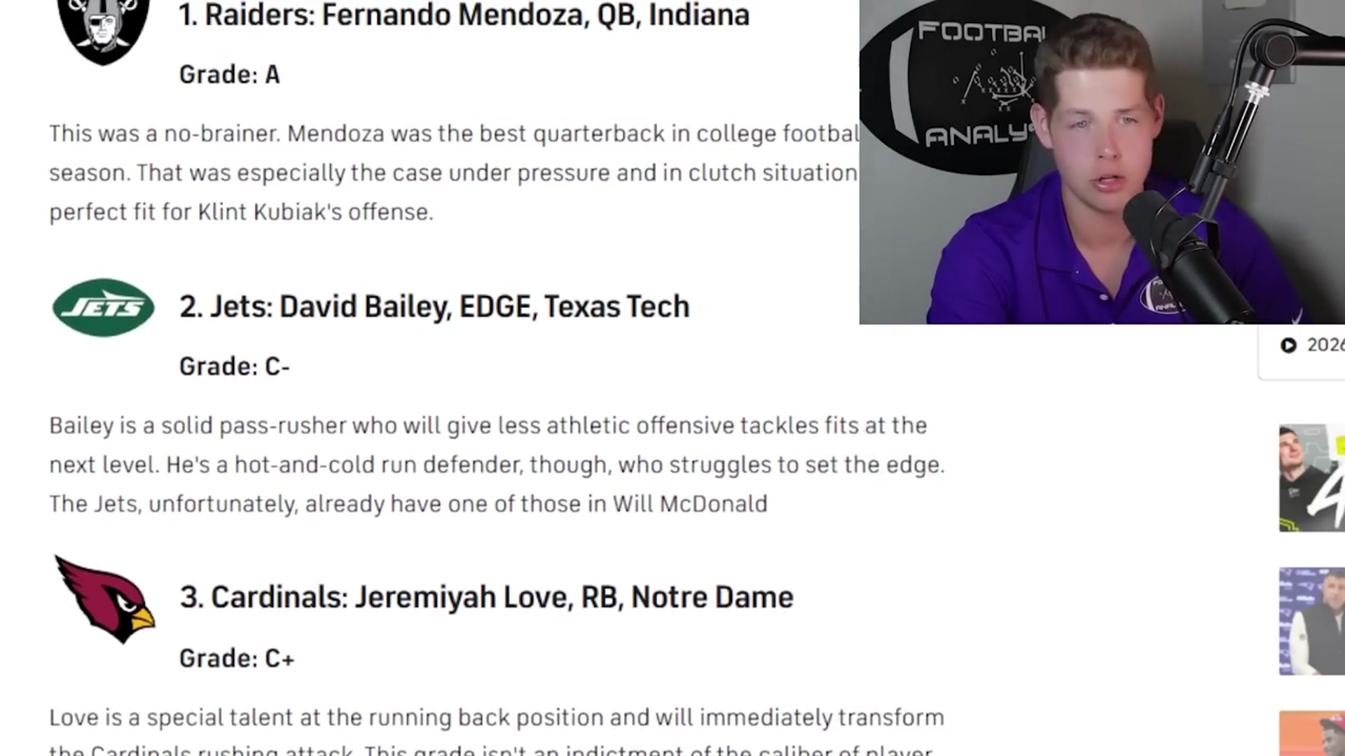 Video thumbnail for The Biggest Winners And Losers Of The 2026 NFL Draft (Round One)