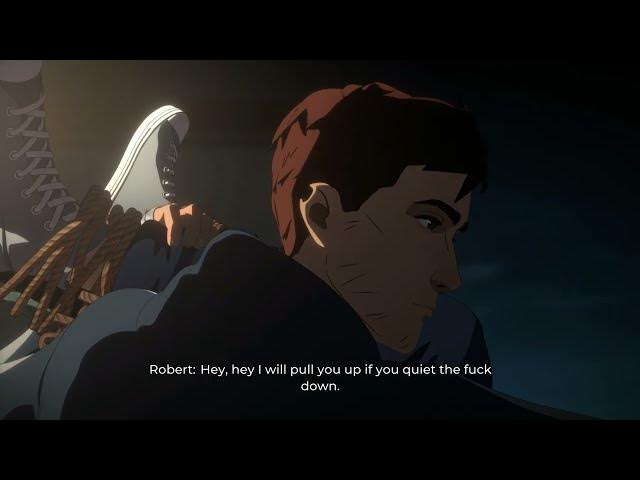 Video thumbnail for Dispatch - Episode 1 Pivot: Robert Talks To Goon "I Love My Dad" "Pull Him Back" | Interrogate Scene