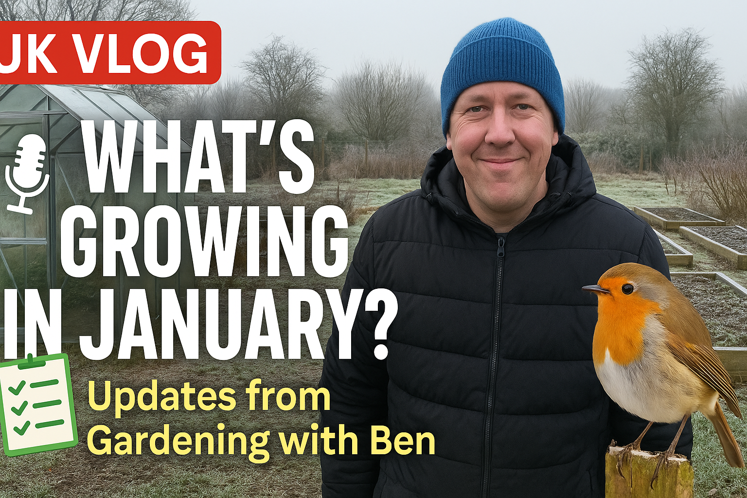 Video thumbnail for 🎥 ✅ What to Grow in January 🌱❄️ | Essential Gardening Updates & Tips from Gardening with Ben 🌿✨
