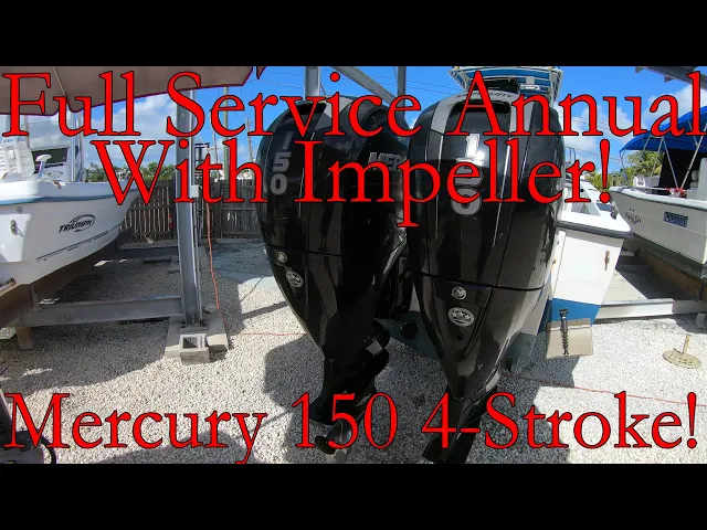 Video thumbnail for Mercury 150HP Four Stroke 100 Hour | Annual Service | Full Service Maintenance