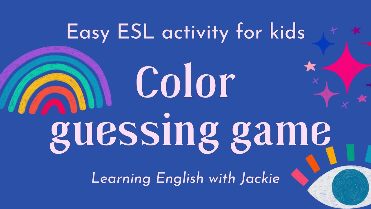 'Video thumbnail for Color guessing game in English for kids | Fun ESL Guessing Quiz & Activities'
