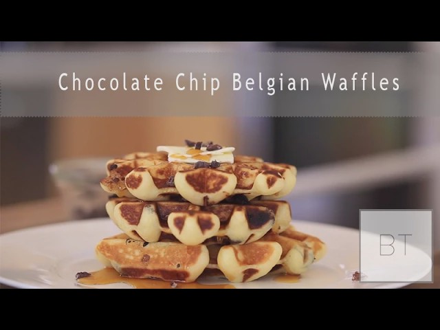 Video thumbnail for Chocolate Chip Belgian Waffles | Byron Talbott