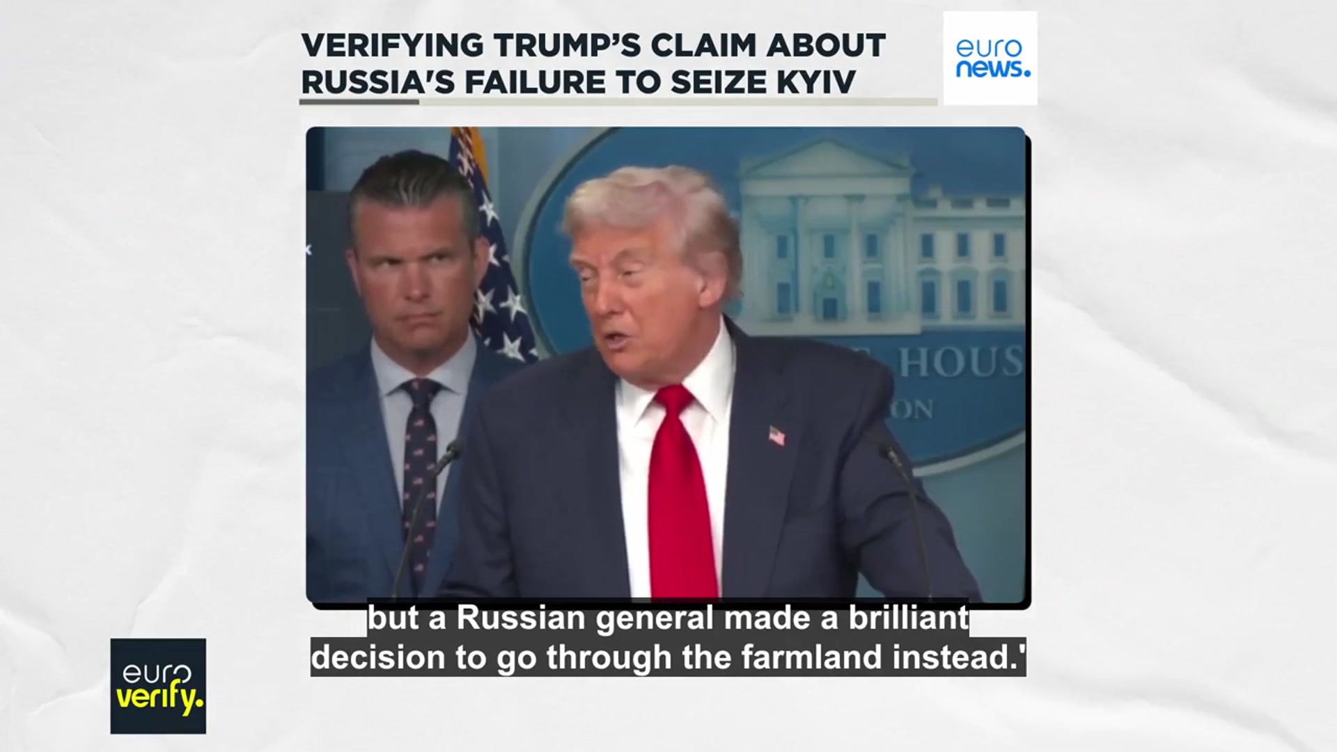 'Video thumbnail for Debunking Trump's account of Russia's failed bid to seize Kyiv'