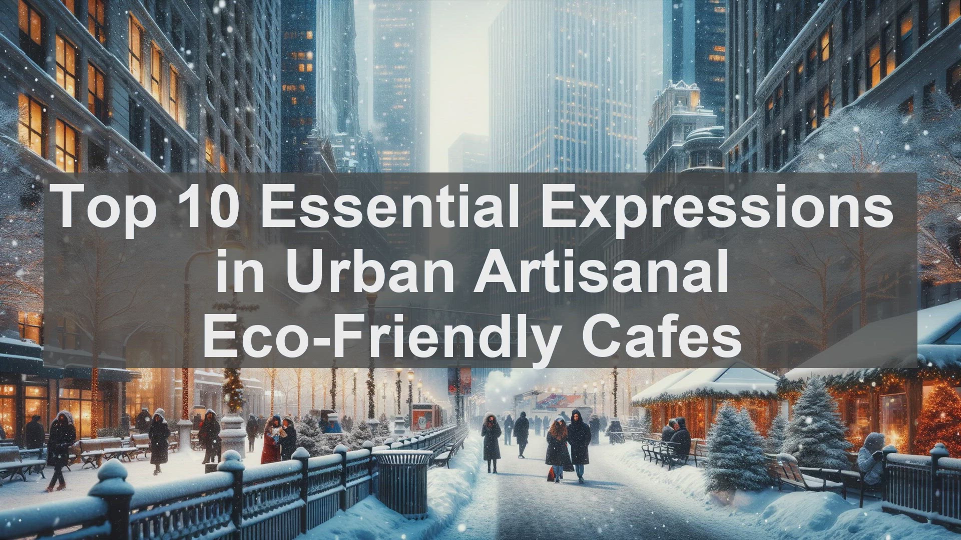 'Video thumbnail for Top 10 Essential Expressions in Urban Artisanal EcoFriendly Cafes'