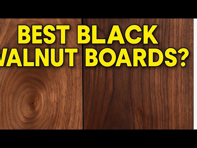 Video thumbnail for Black Walnut Wood: Identifying the Best Boards