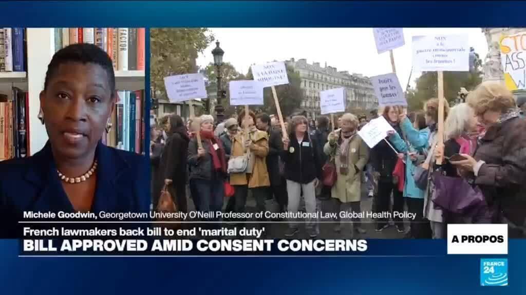 Video thumbnail for Notion of women as property and marital duty a 'depravity baked into law'