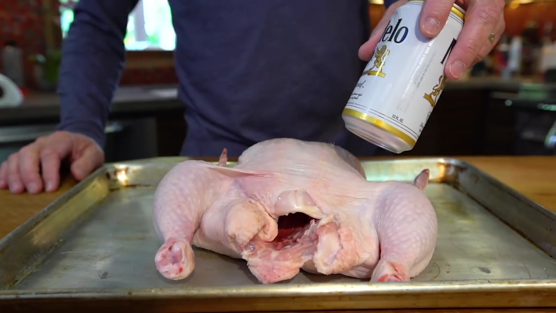 Video thumbnail for Easy Mexican Beer Can Chicken _ SAM THE COOKING GUY(720P_HD)