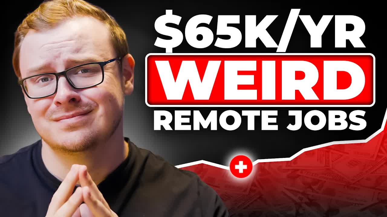 Video thumbnail for shane hummus: weird remote jobs that pay surprisingly well in 2025: ai, gaming & more!