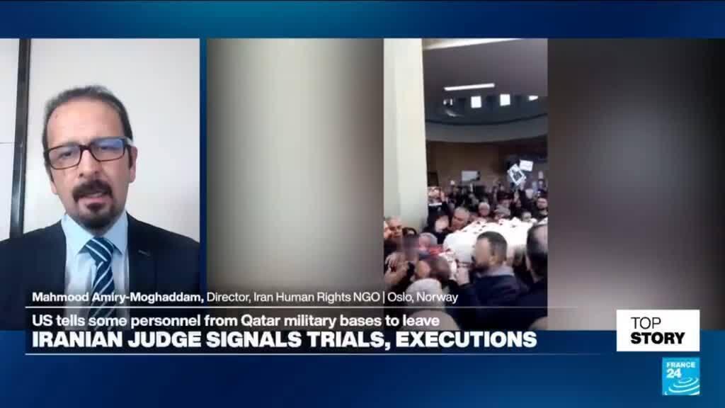 Video thumbnail for Urgent appeal amid deadly crackdown: Iran Human Rights presses UN Security Council to act