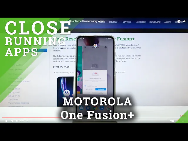 Video thumbnail for How to Close Running Apps in MOTOROLA One Fusion+ - Deactivate Unnecessary Apps