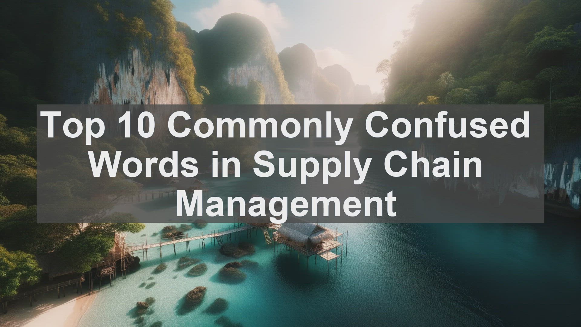 'Video thumbnail for Top 10 Commonly Confused Words in Supply Chain Management'