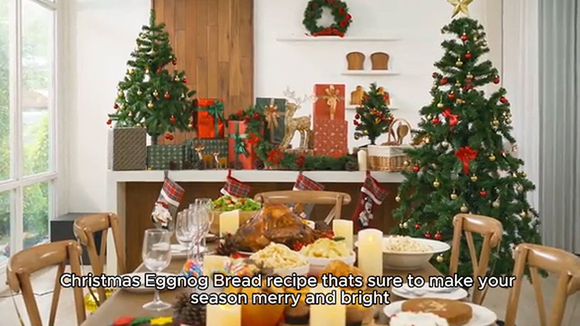 Video thumbnail for Christmas Eggnog Bread recipe