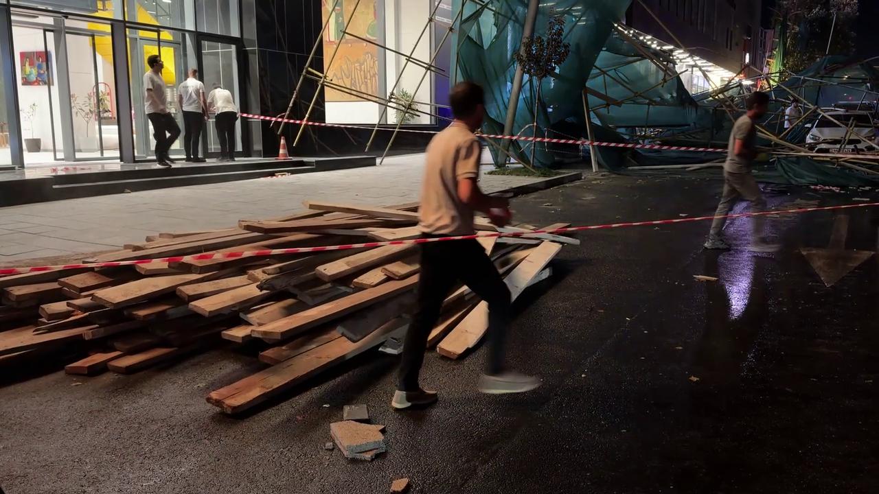 Video thumbnail for Armenia: Damage from rainstorm in Yerevan, Armenia.