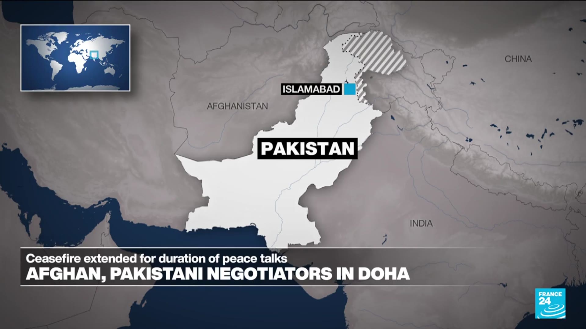 'Video thumbnail for Pakistan and Afghanistan hold peace talks in Doha after fierce clashes'