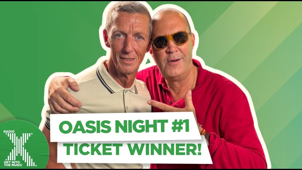 'Video thumbnail for Watch this fan win tickets to the first Oasis show in Cardiff!'