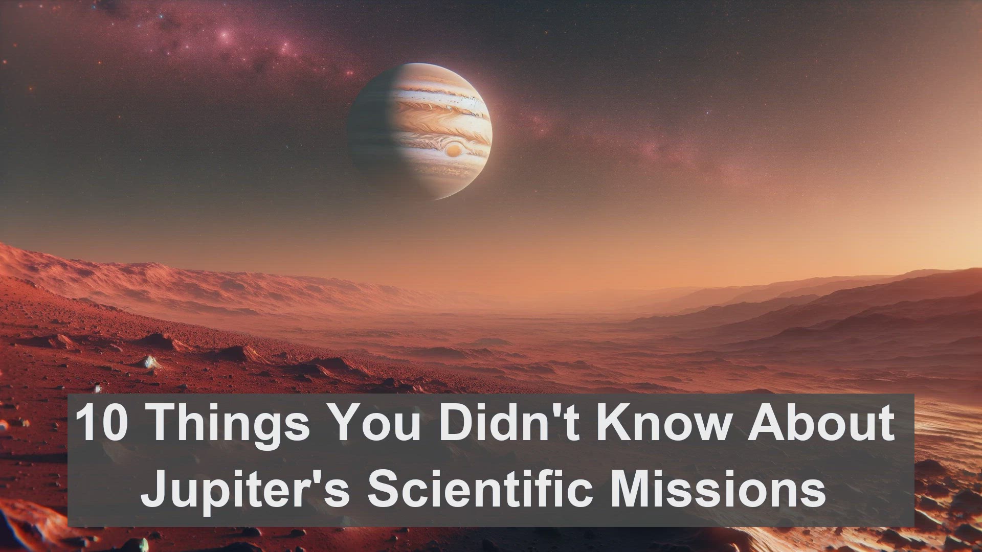'Video thumbnail for 10 Things You Didn't Know About Jupiter's Scientific Missions'