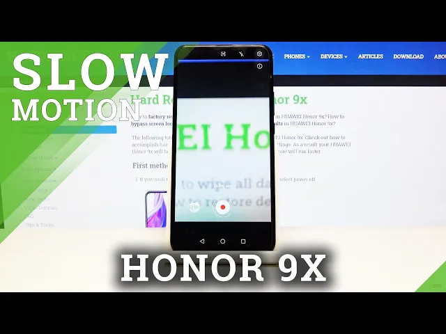 Video thumbnail for How to Use Camera Slowmotion Feature in Honor 9X - Record Video in Slowmotion