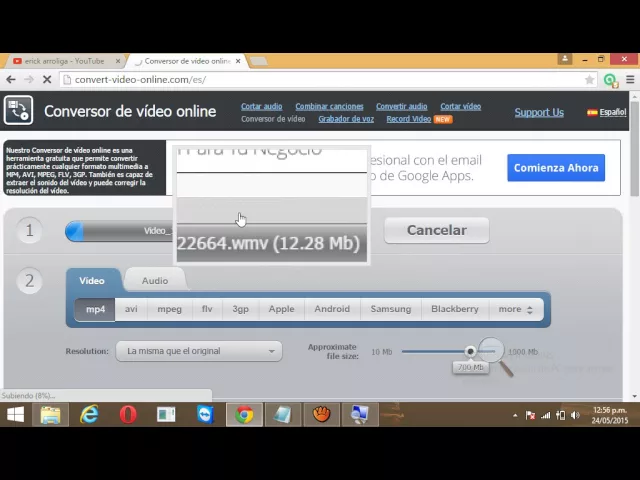 Video thumbnail for Como convertir un video sin descargar programas