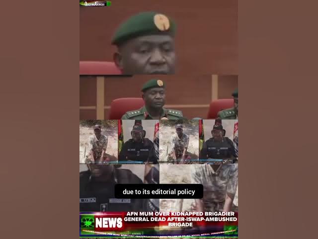 Video thumbnail for AFN Mum Over Kidnapped Brigadier General Dead After-ISWAP-Ambushed Brigade