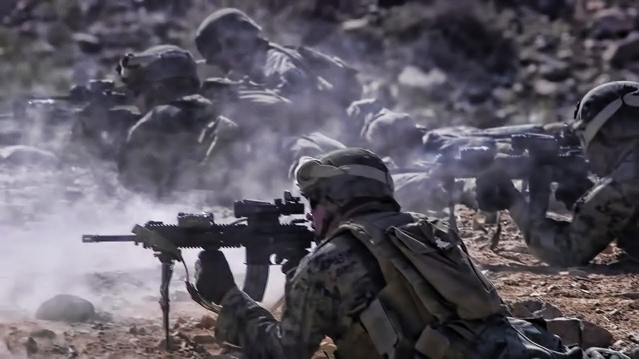 Video thumbnail for U.S. Marines Live-Fire Fun At Range 410A Twentynine Palms