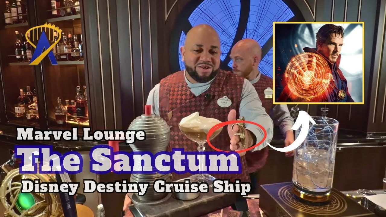 Video thumbnail for Interviews Inside The Sanctum Marvel Themed Lounge on the Disney Destiny